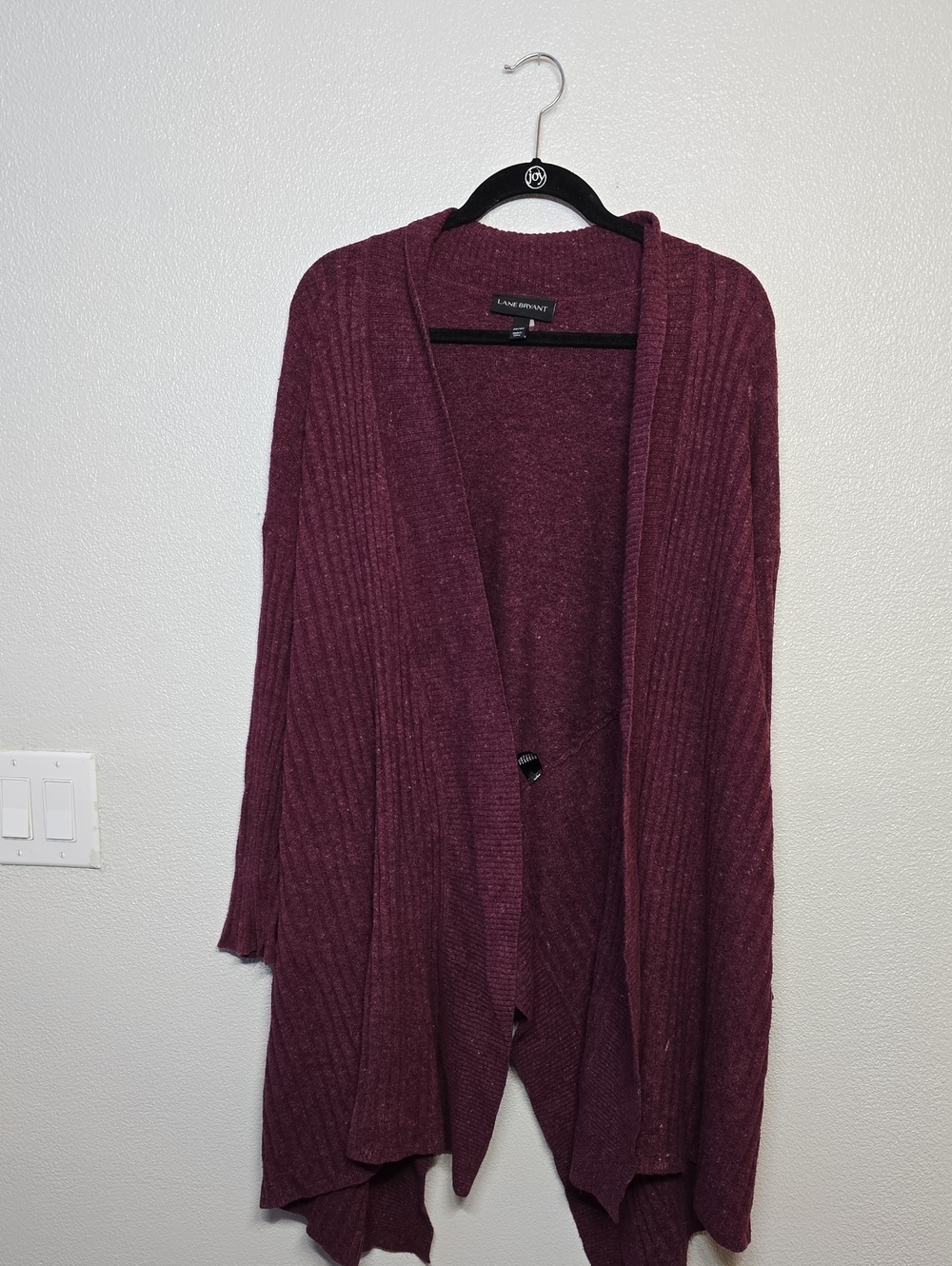 Lane Bryant High-low Burgendy Sweater